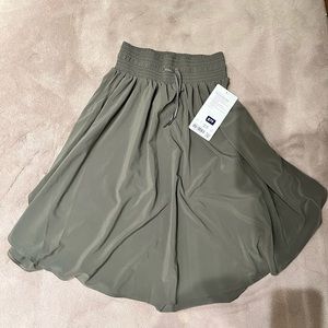 Lululemon athletica The Everyday Skirt Olive Green Size 2